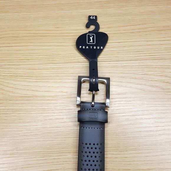 PGA TOUR Mens Belt Size 44 Gray Perforated Ventilated Padded Strap Cushioned - Picture 4 of 8